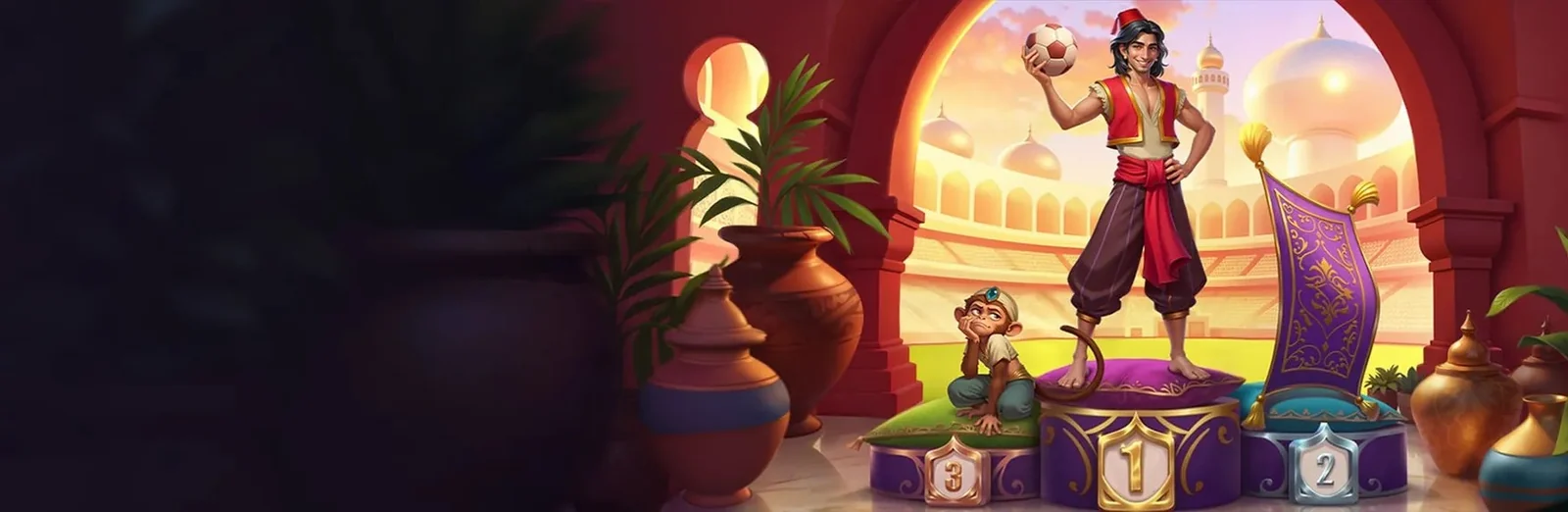 Banner di Alawin Casino a tema mille e una notte con Aladino e lampada magica, pacchetto di benvenuto 300% fino a 2.000 euro e 300 giri gratis per l'Italia